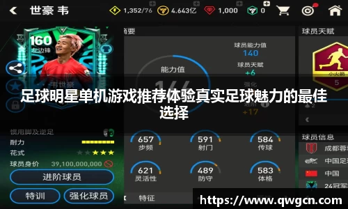足球明星单机游戏推荐体验真实足球魅力的最佳选择